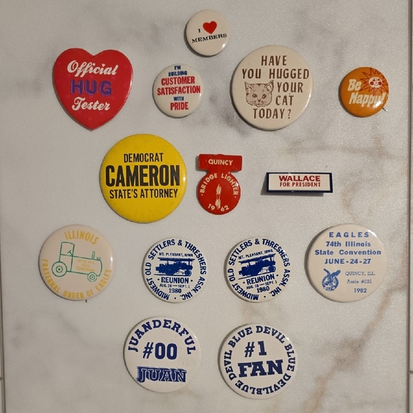 Vintage Button & Patch Collection Set - Picture 2 of 8